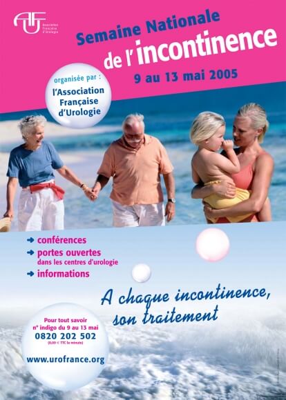 3ème semaine de l’incontinence du 9 au 13 mai 2005, A chaque incontinence, son traitement