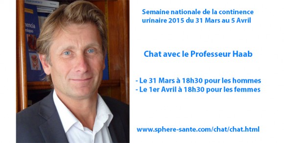 Notre Chat en live avec le Pr Haab lors de la Semaine Nationale de la Continence