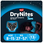 DryNites Culottes de nuit garçons 8 - 15 ans (ancien nom du Ontex-ID Comfy Junior 8 - 15 ans Pants)