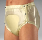 Suprima Culotte plastique ouvrante avec boutons métal L Blanc