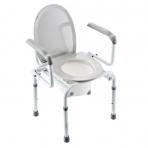 Bastide Chaise toilette percée et cadre réhausseur de WC + cadre