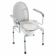 Miniature Chaise toilette percée et cadre réhausseur de WC + cadre