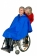 Miniature Vêtement de pluie court pour fauteuil roulant