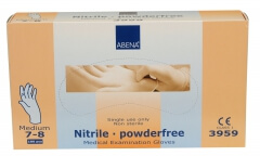 Abena-Frantex Gants nitrile sans poudre qualité supérieure Taille 7-8 (Medium)