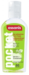 Assanis Gel hydroalcoolique antibactérien 80 ml goût pomme poire
