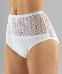 Culotte en coton étanche pour femme tissu crocheté