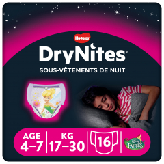 DryNites Culottes de nuit filles 4 - 7 ans