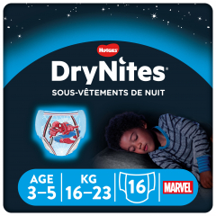 DryNites Culottes de nuit garçons 3 - 5 ans