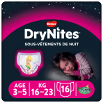DryNites Culottes de nuit filles 3 - 5 ans