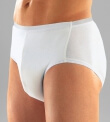 Culotte en coton étanche avec voile intérieur 8 pour homme Blanc