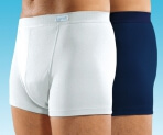 Suprima Slip boxer coton homme étanche pour fuites modérées 8 Blanc